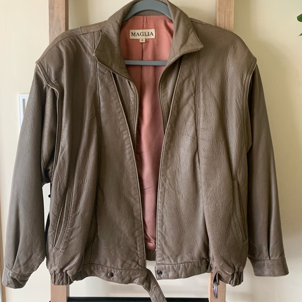 Maglia Vintage Leather Jacket Size 4